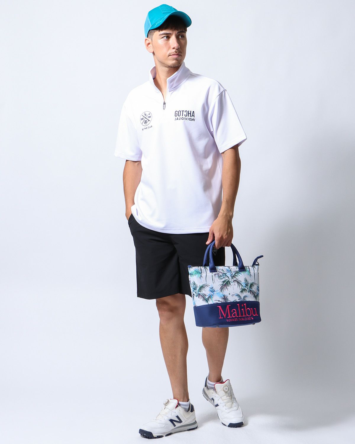 ホワイト：180cm/70kg(Lサイズ着用)