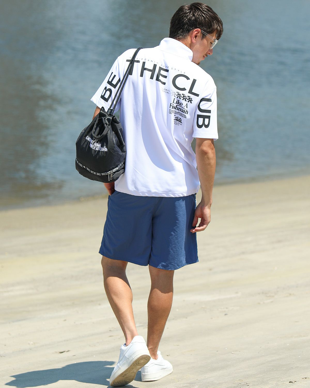 ホワイト：180cm/70kg(Lサイズ着用)