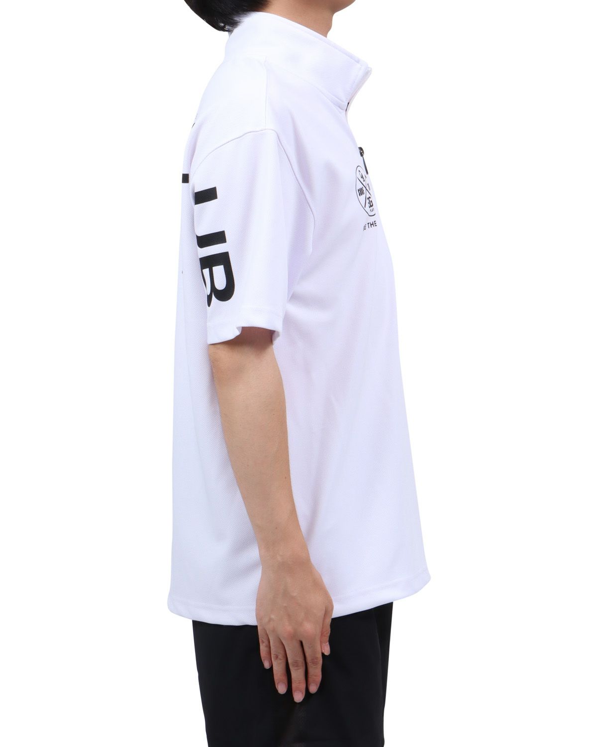 ホワイト：173cm63kg(Lサイズ着用)