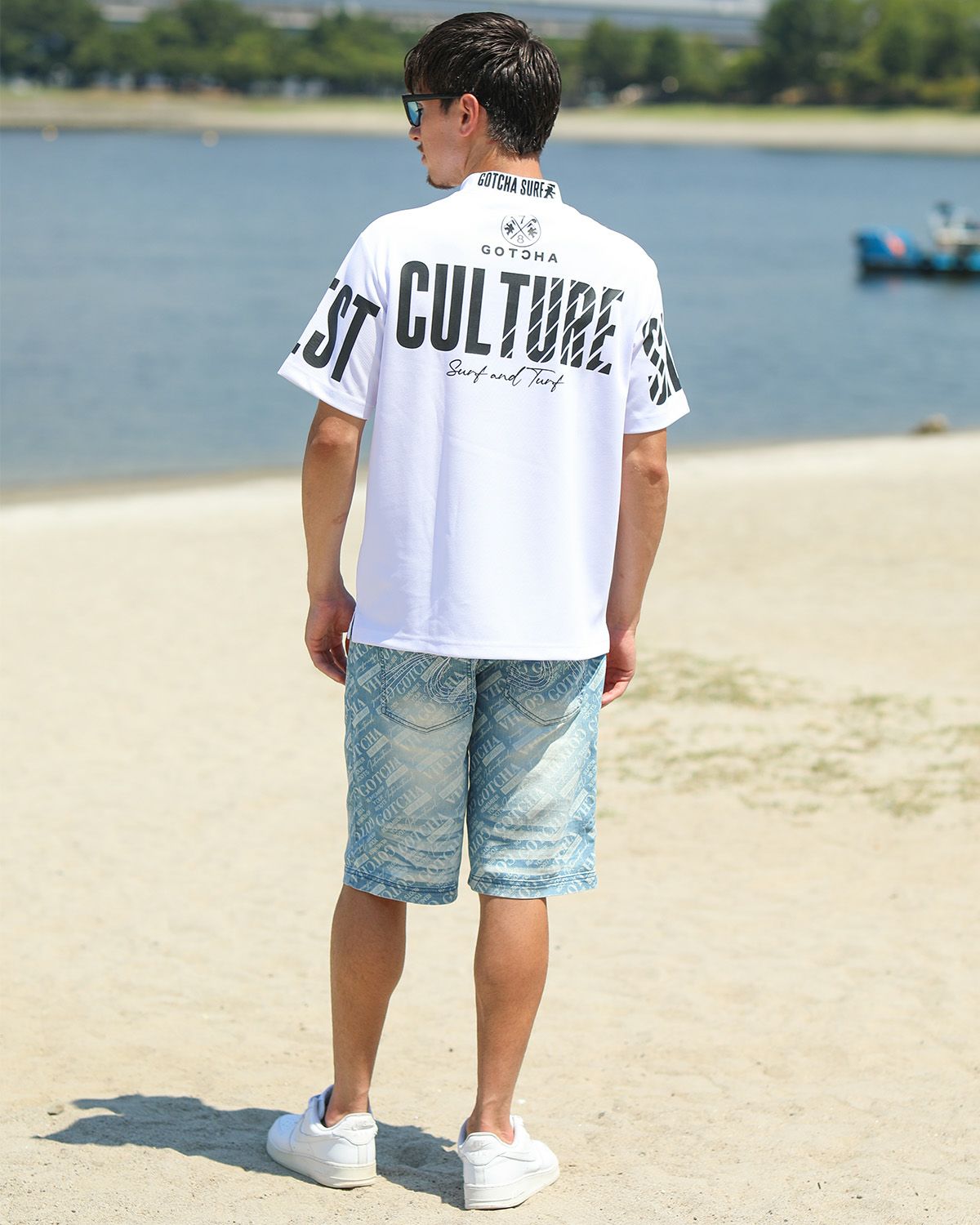 ホワイト：180cm/70kg(Lサイズ着用)