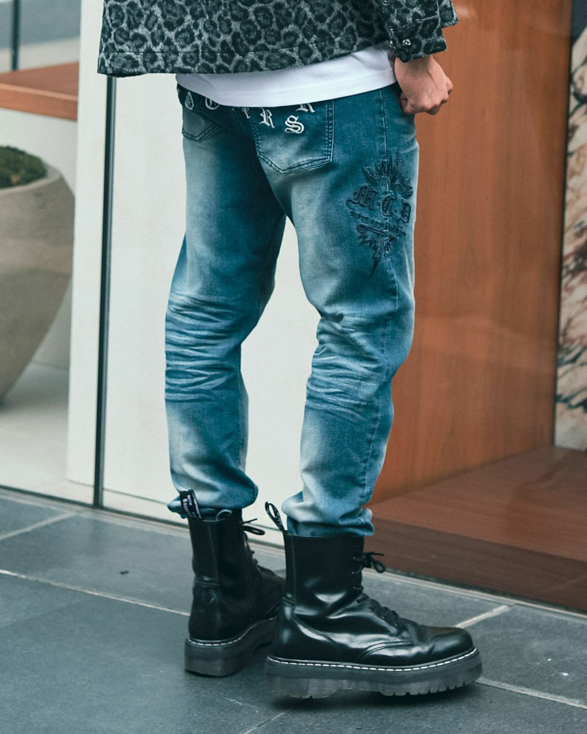 インディゴ:183cm(Lサイズ着用)