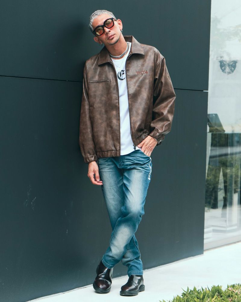 インディゴ:183cm(Lサイズ着用)