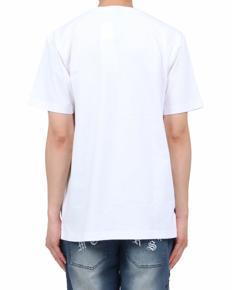 ホワイト：174cm62kg(Lサイズ着用)