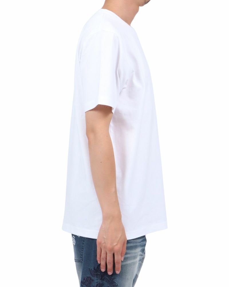 ホワイト：174cm62kg(Lサイズ着用)