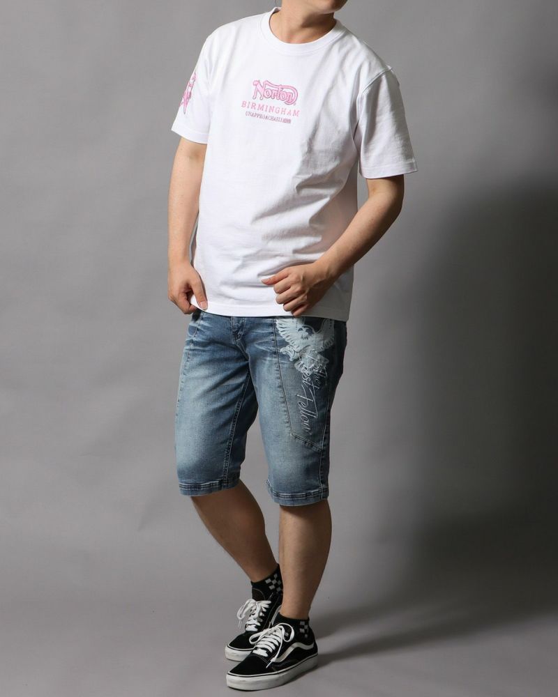 ホワイト：178cm/75kg(Lサイズ着用)