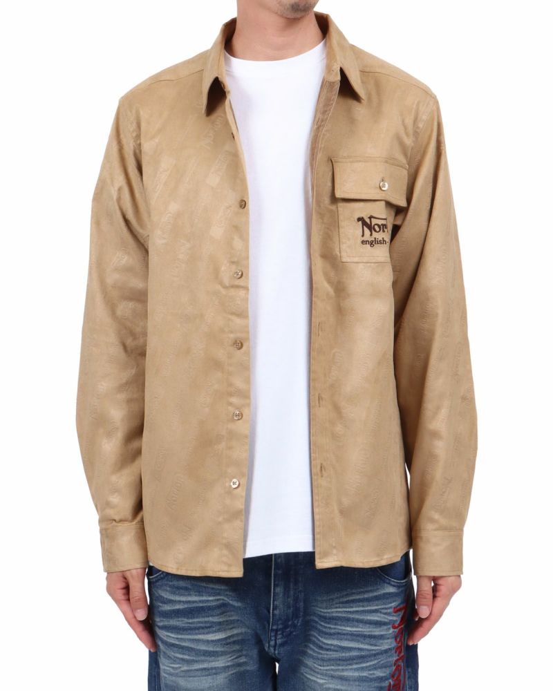 ベージュ：174cm62kg(Lサイズ着用)