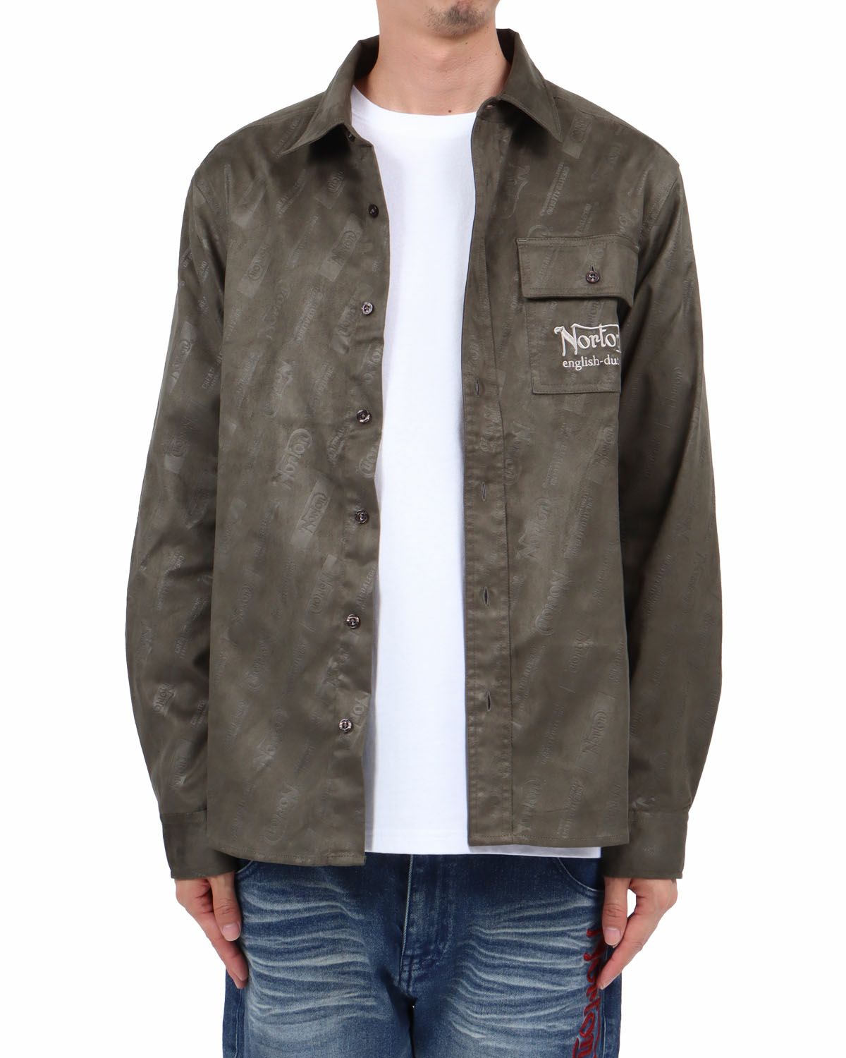 カーキ：174cm62kg(Lサイズ着用)