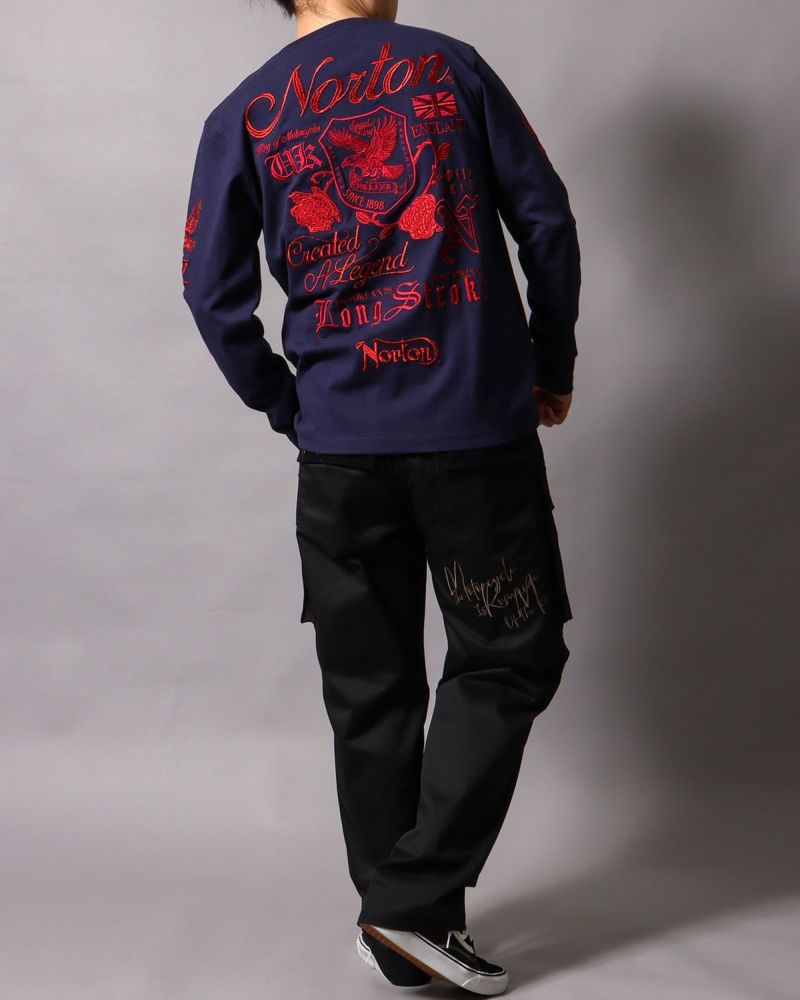 ネイビー：178cm/75kg(Lサイズ着用)