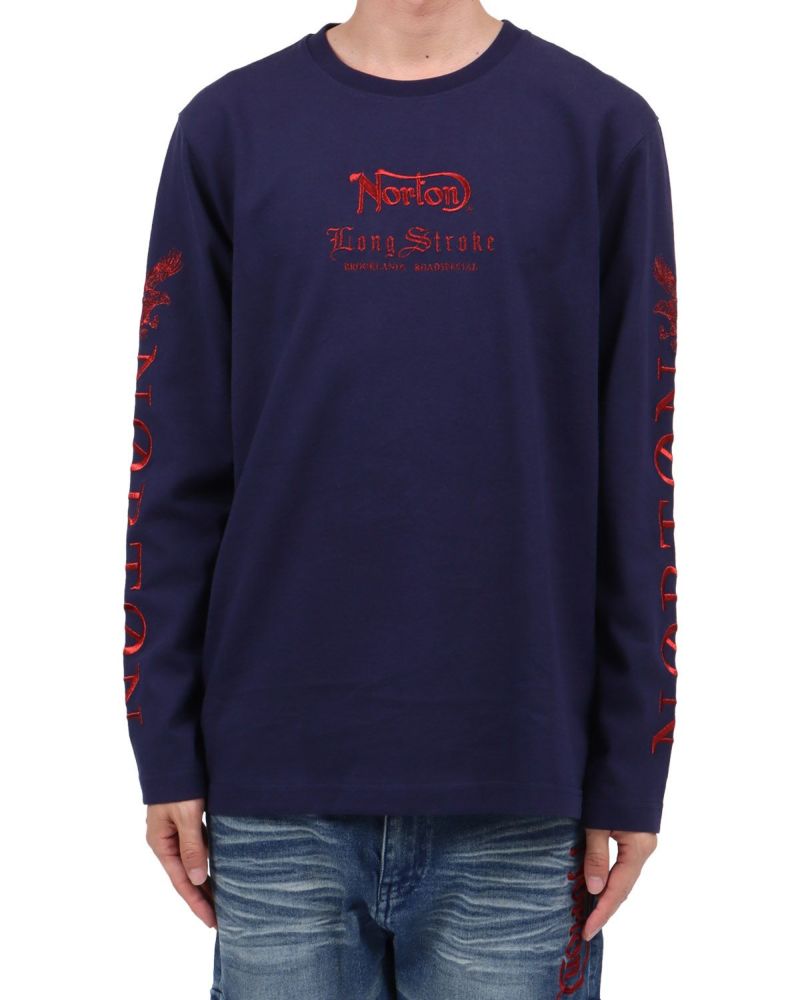 ネイビー：174cm62kg(Lサイズ着用)