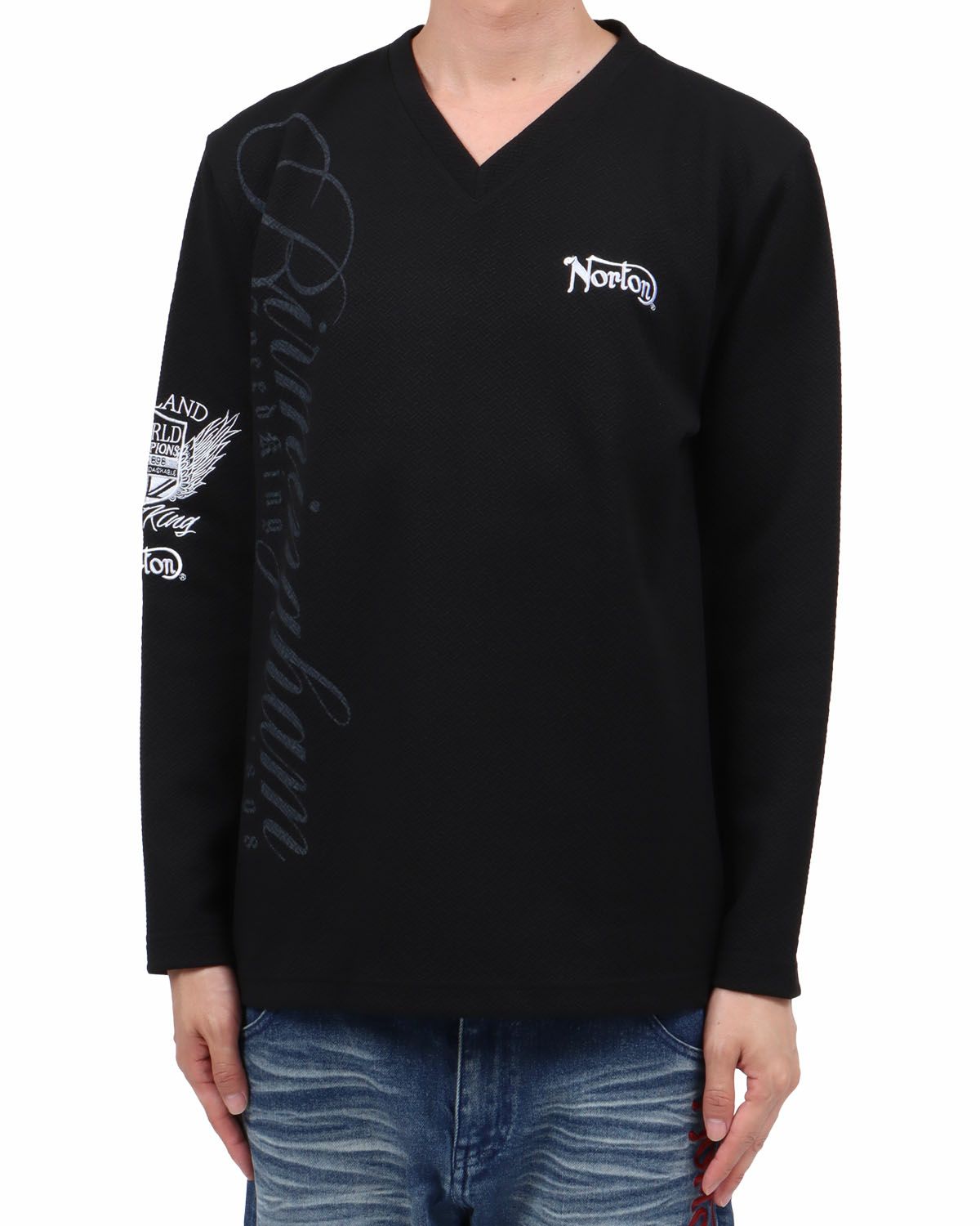 ブラック：174cm62kg(Lサイズ着用)