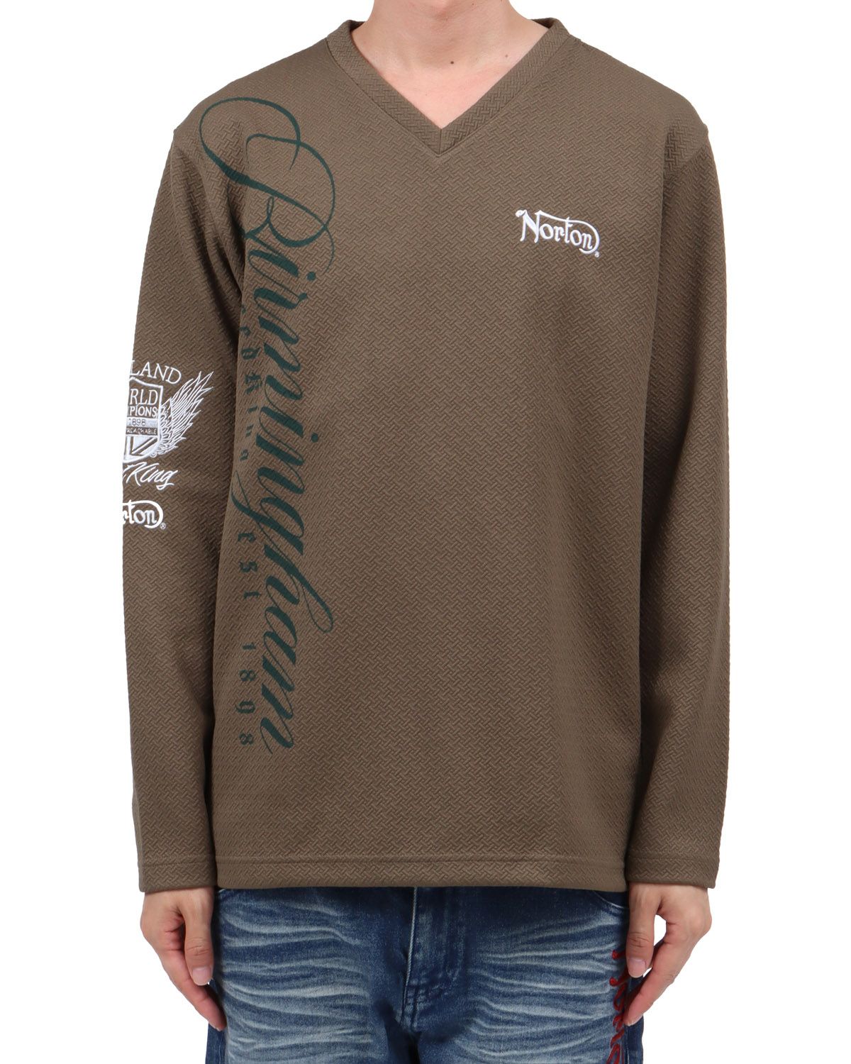 カーキ：174cm62kg(Lサイズ着用)