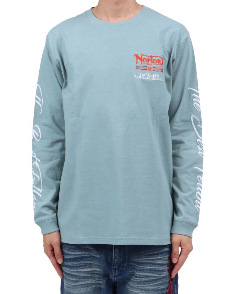 ミントグリーン：174cm62kg(Lサイズ着用)