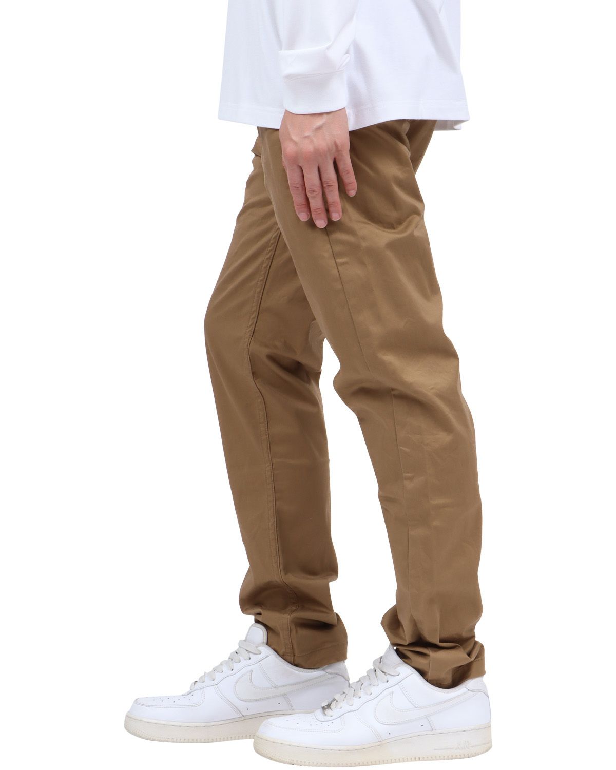 ベージュ：174cm62kg(32inc着用)