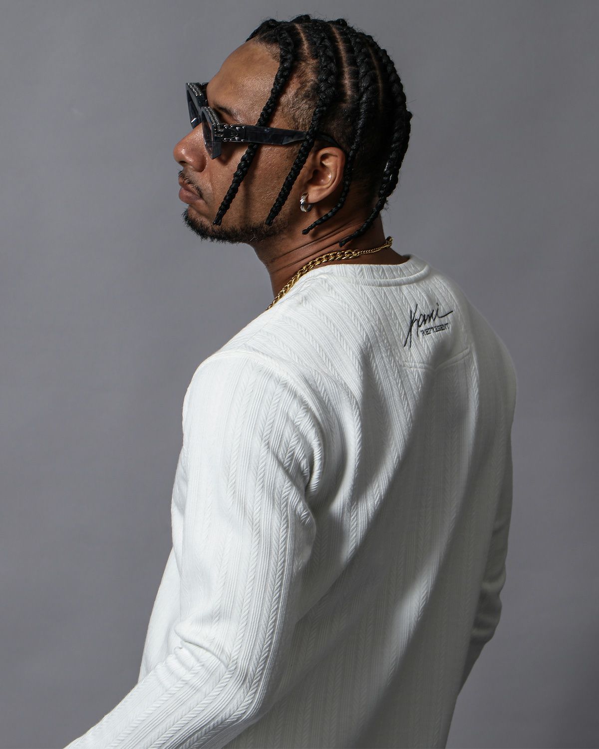 ホワイト:180cm (XL着用)