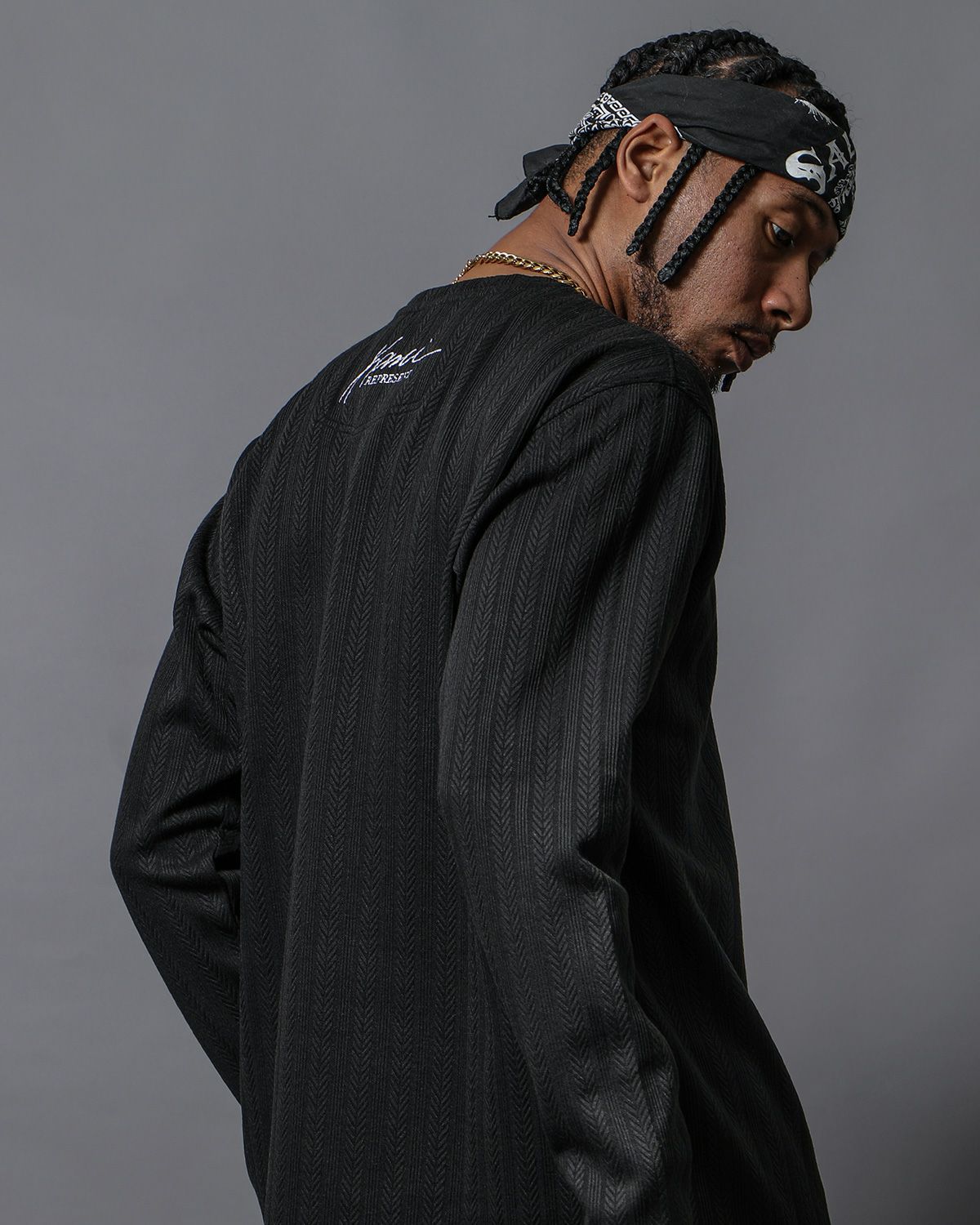 ブラック:180cm (XXL着用)