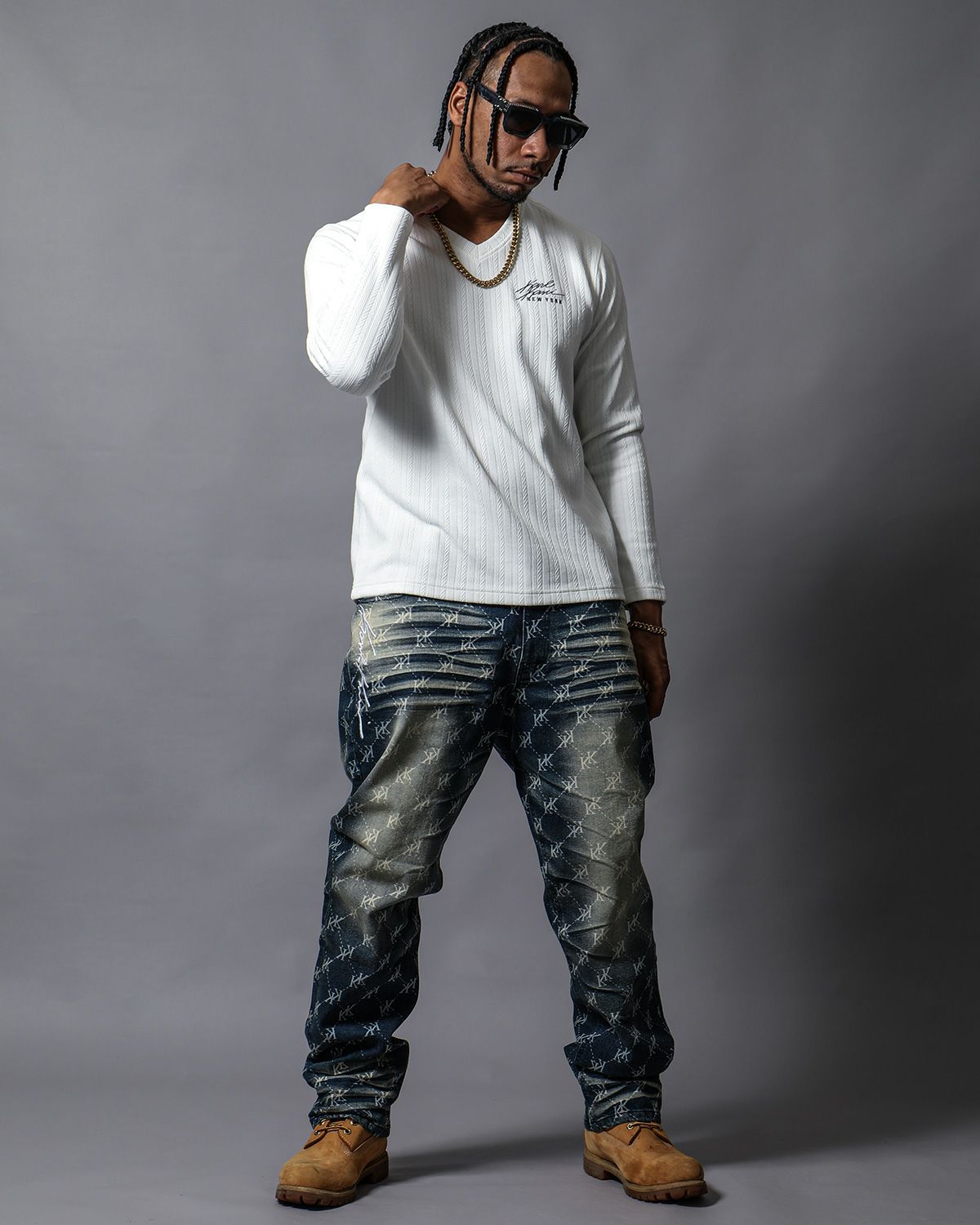 ホワイト:180cm (XL着用)