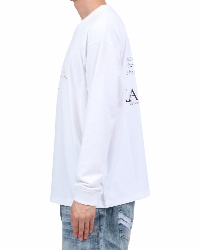 ホワイト：174cm62kg(Lサイズ着用)