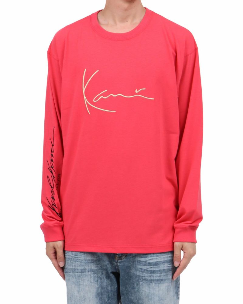 サーモンピンク：174cm62kg(Lサイズ着用)