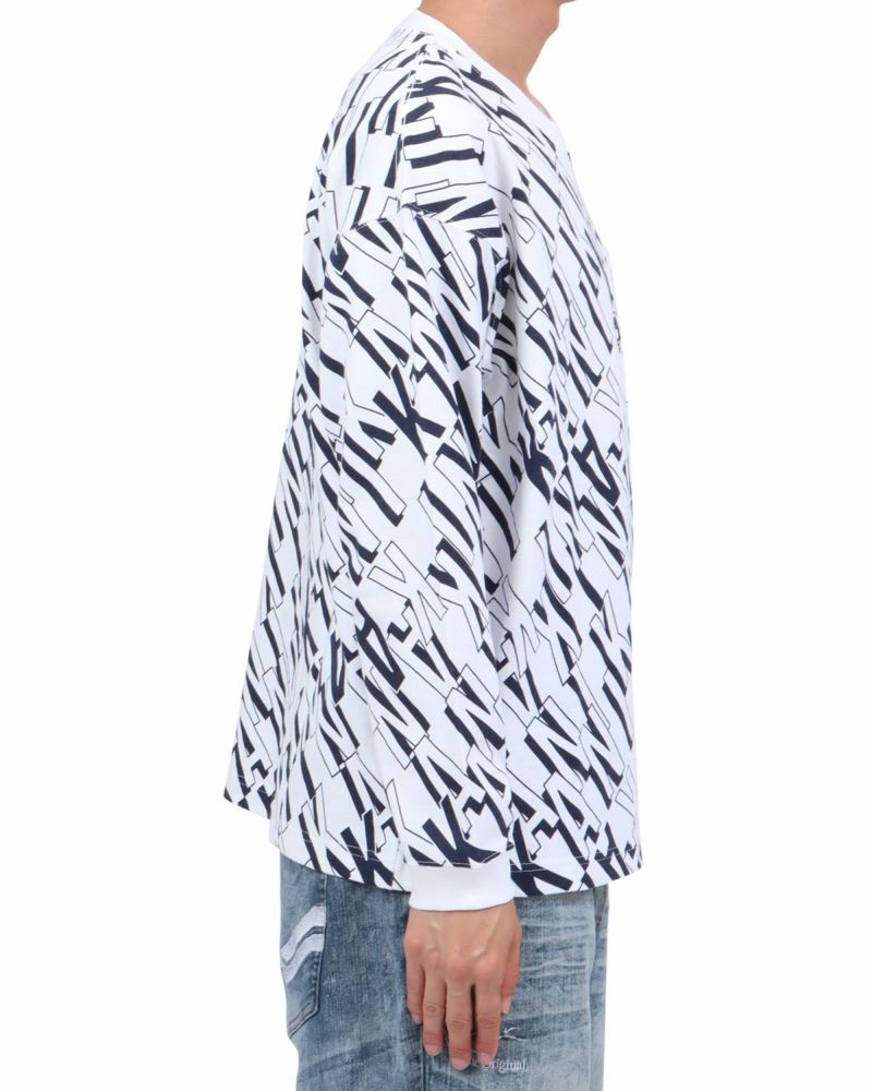 ホワイト：174cm62kg(Lサイズ着用)