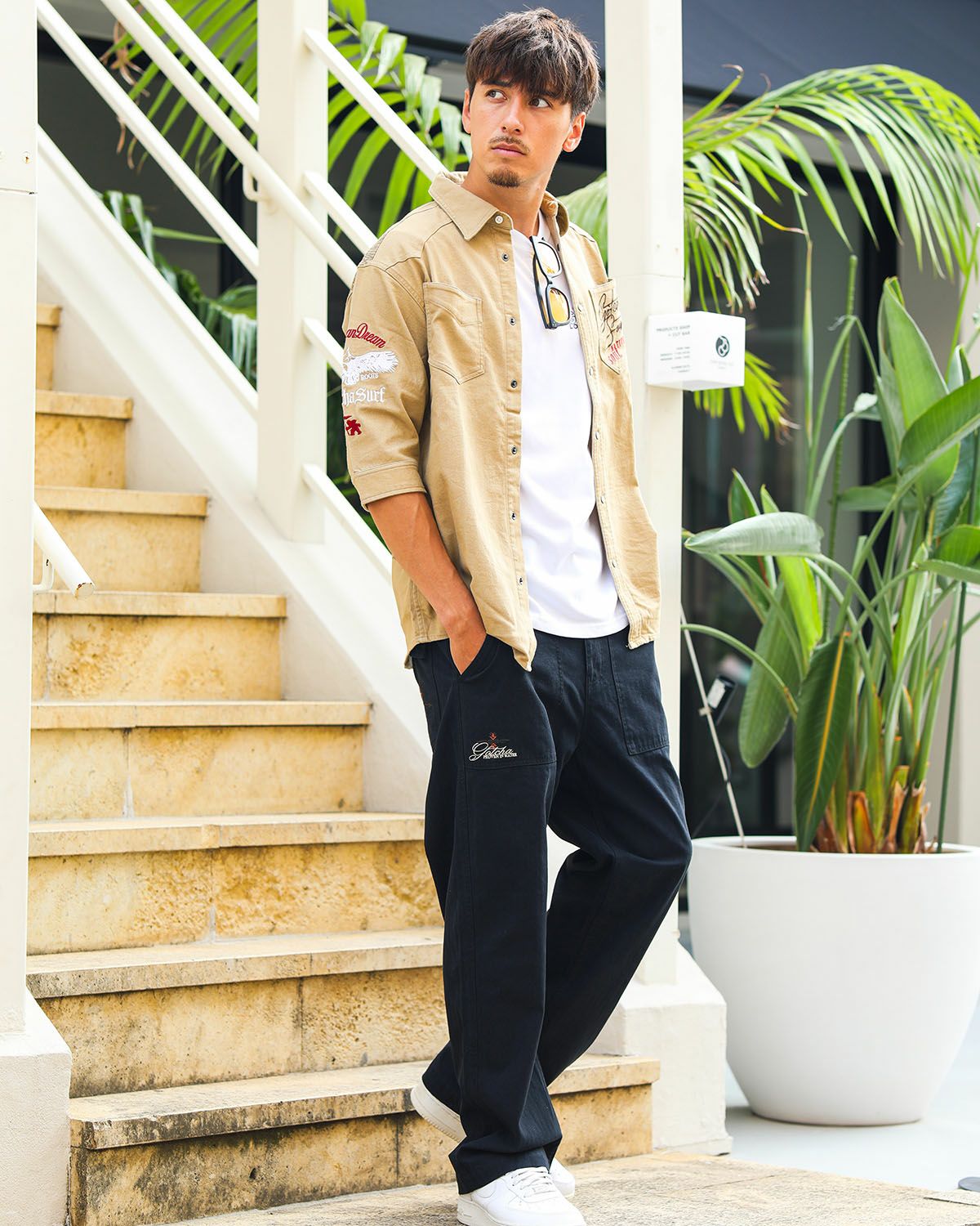 ブラック：180cm/70kg(Lサイズ着用)