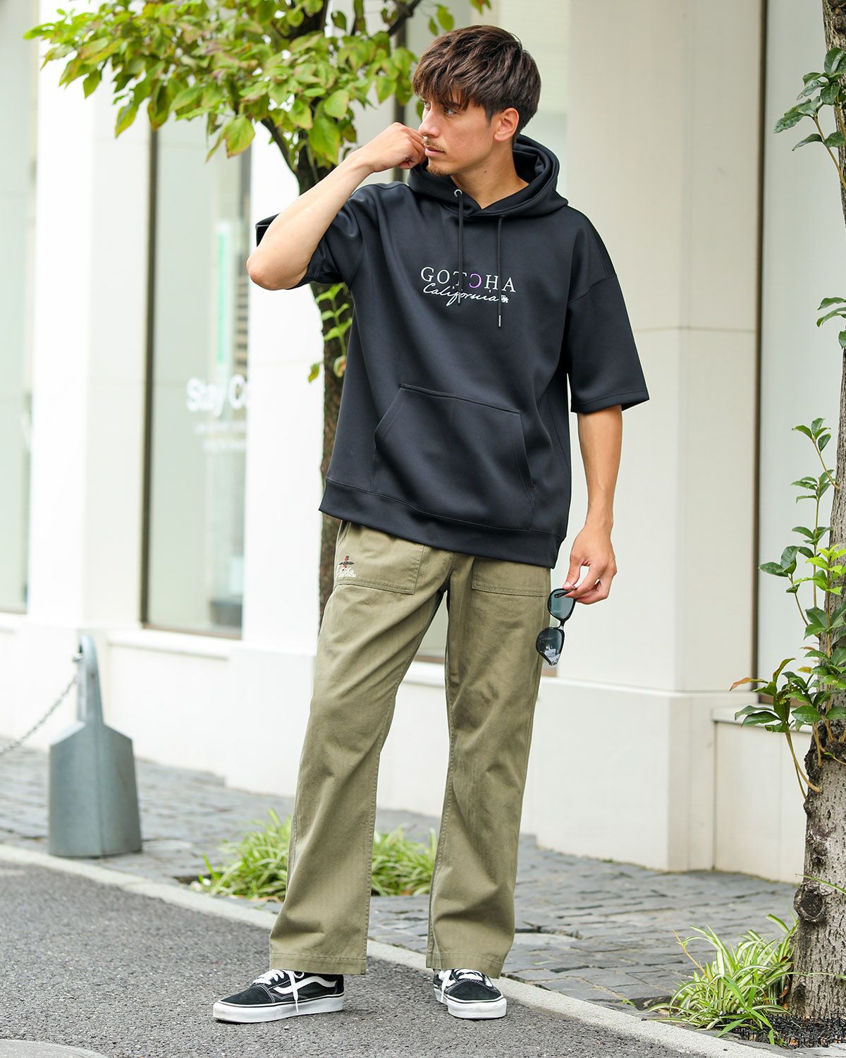 カーキ：180cm/70kg(Lサイズ着用)