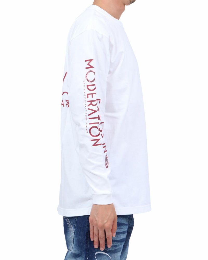 ホワイト：174cm62kg(Lサイズ着用)