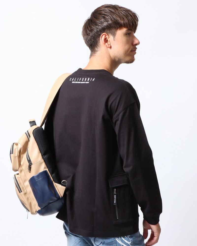 ブラック：180cm/70kg(Lサイズ着用)