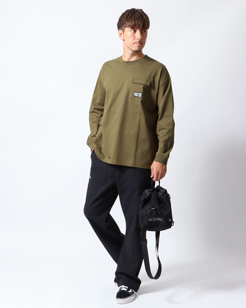 カーキ：180cm/70kg(Lサイズ着用)