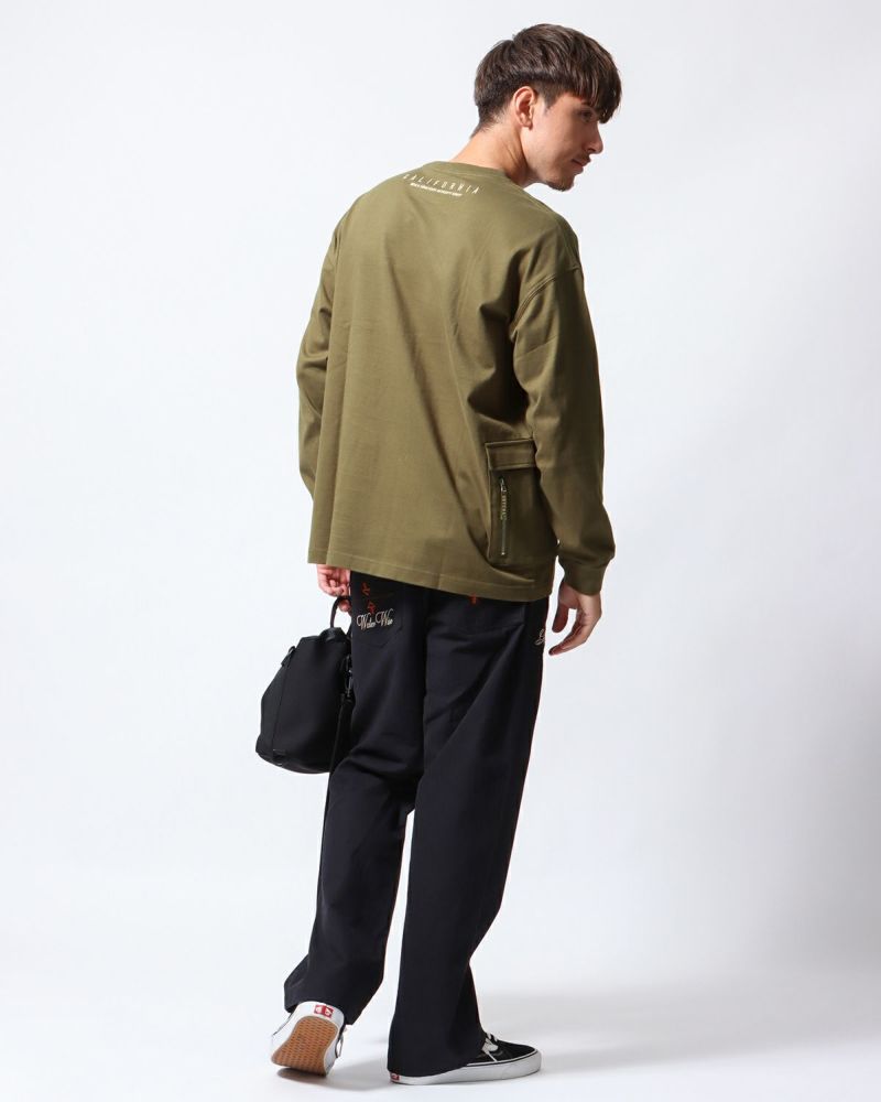 カーキ：180cm/70kg(Lサイズ着用)