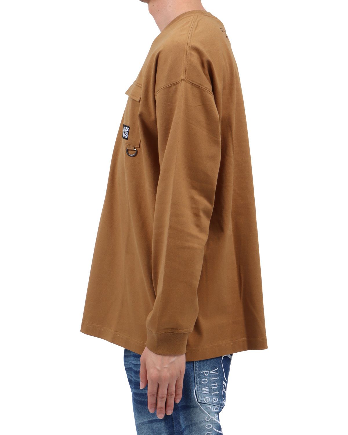 ベージュ：174cm62kg(Lサイズ着用)