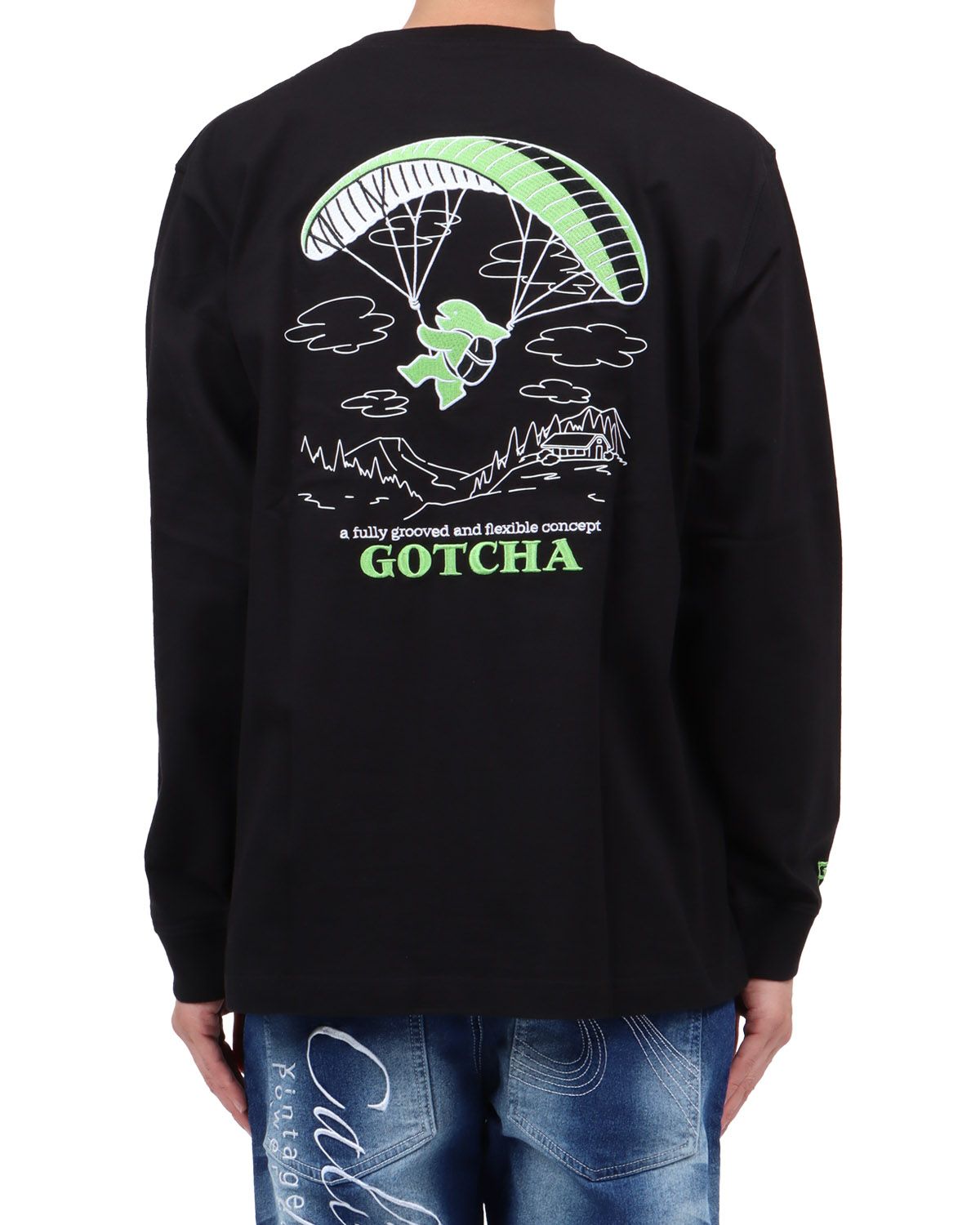 ブラック：174cm62kg(Lサイズ着用)