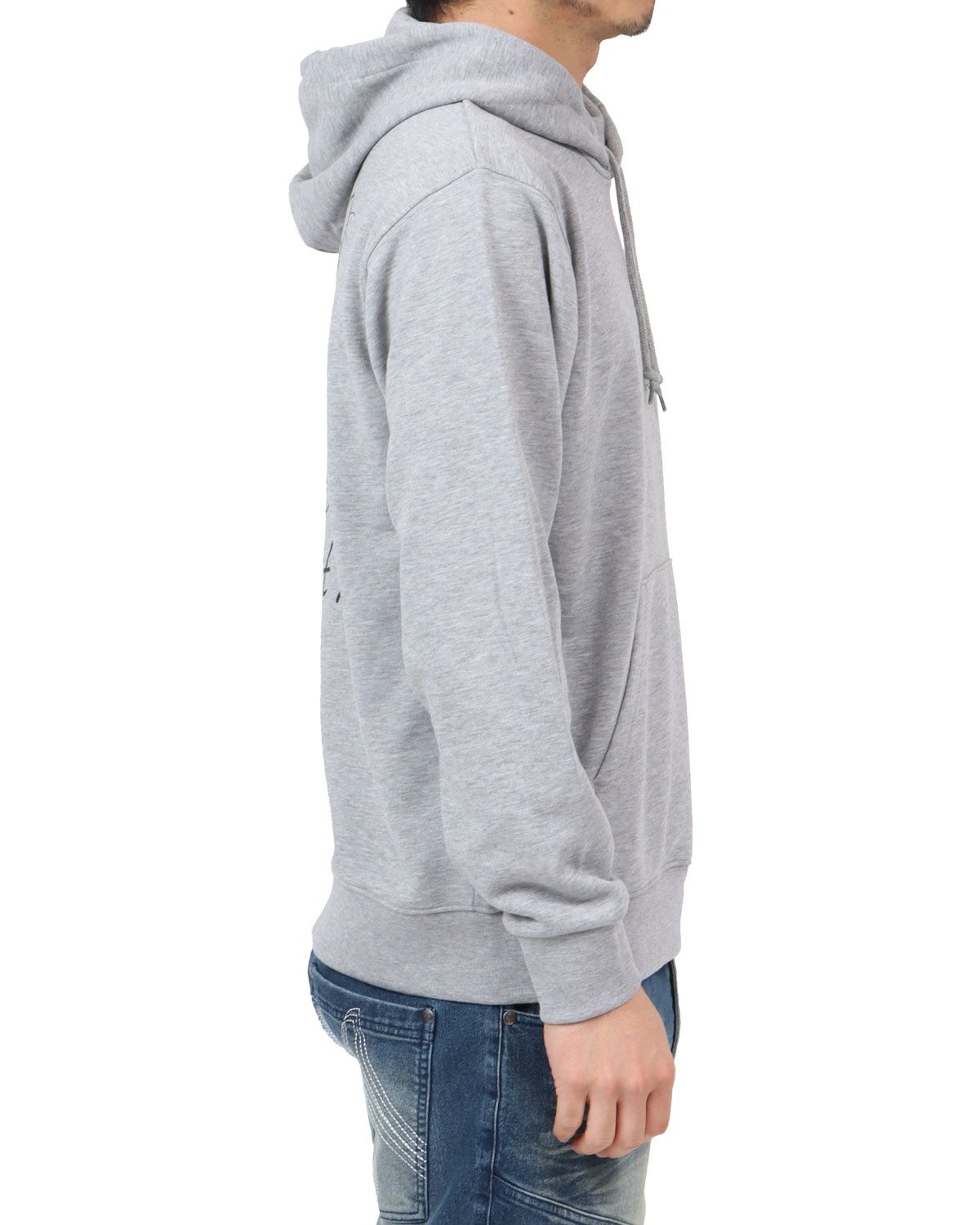 杢グレー：180cm67kg(Lサイズ着用)