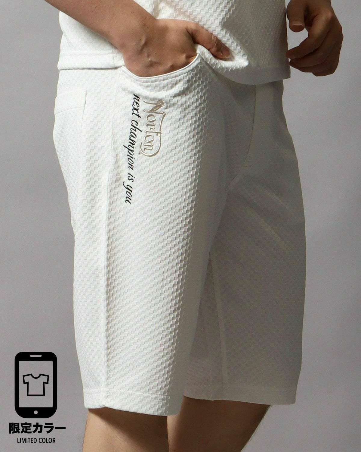 ホワイト：178cm/75kg(Lサイズ着用)