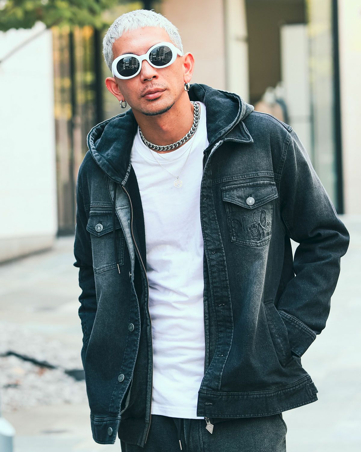 ブラック:183cm(XLサイズ着用)