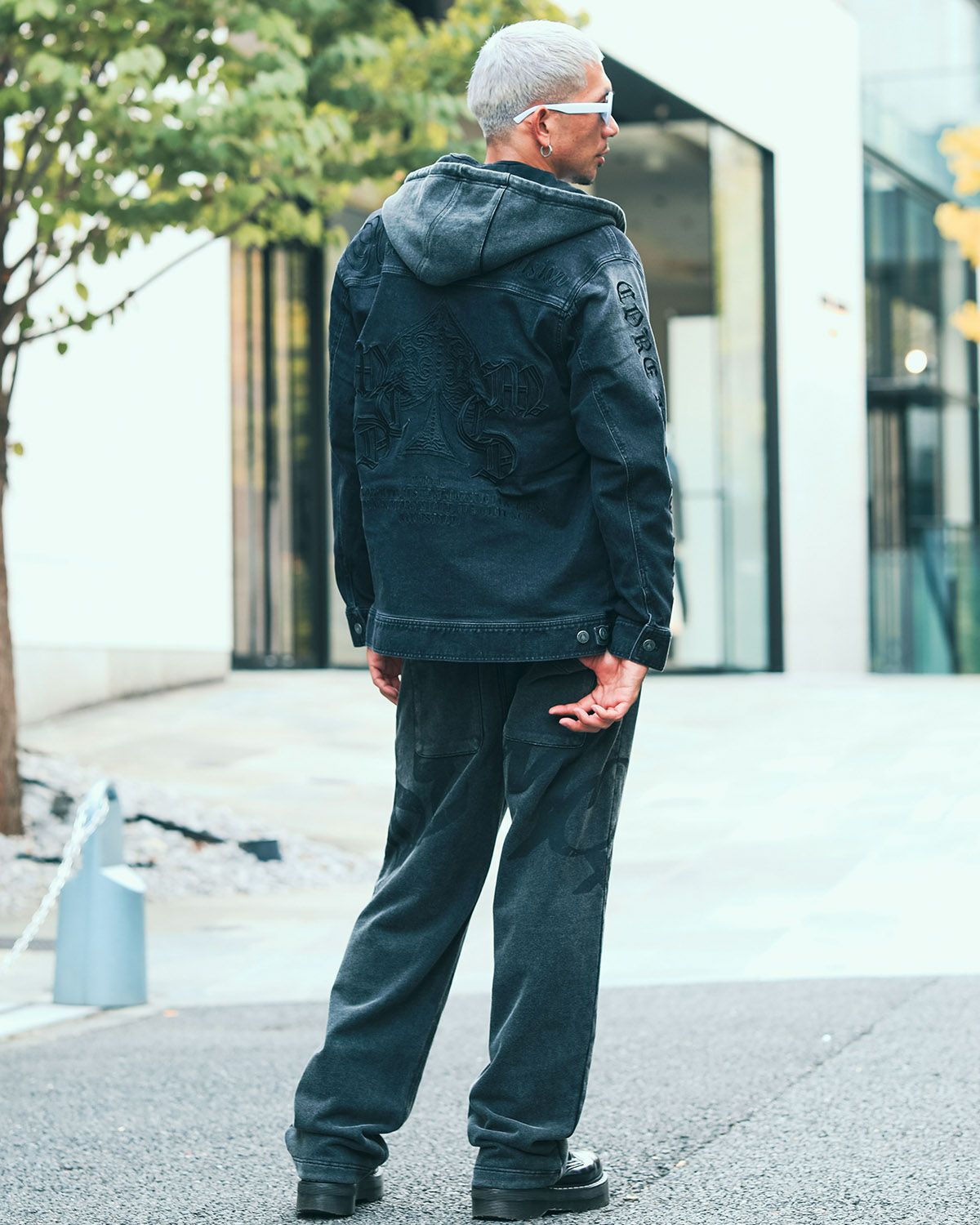 MCD] ストレッチ ブラック デニムジャケット | PEET ONLINE STORE