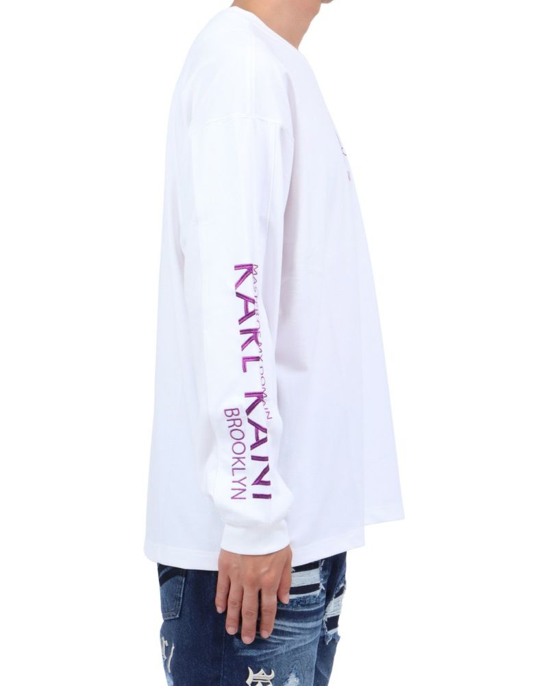 ホワイト：174cm62kg(Lサイズ着用)