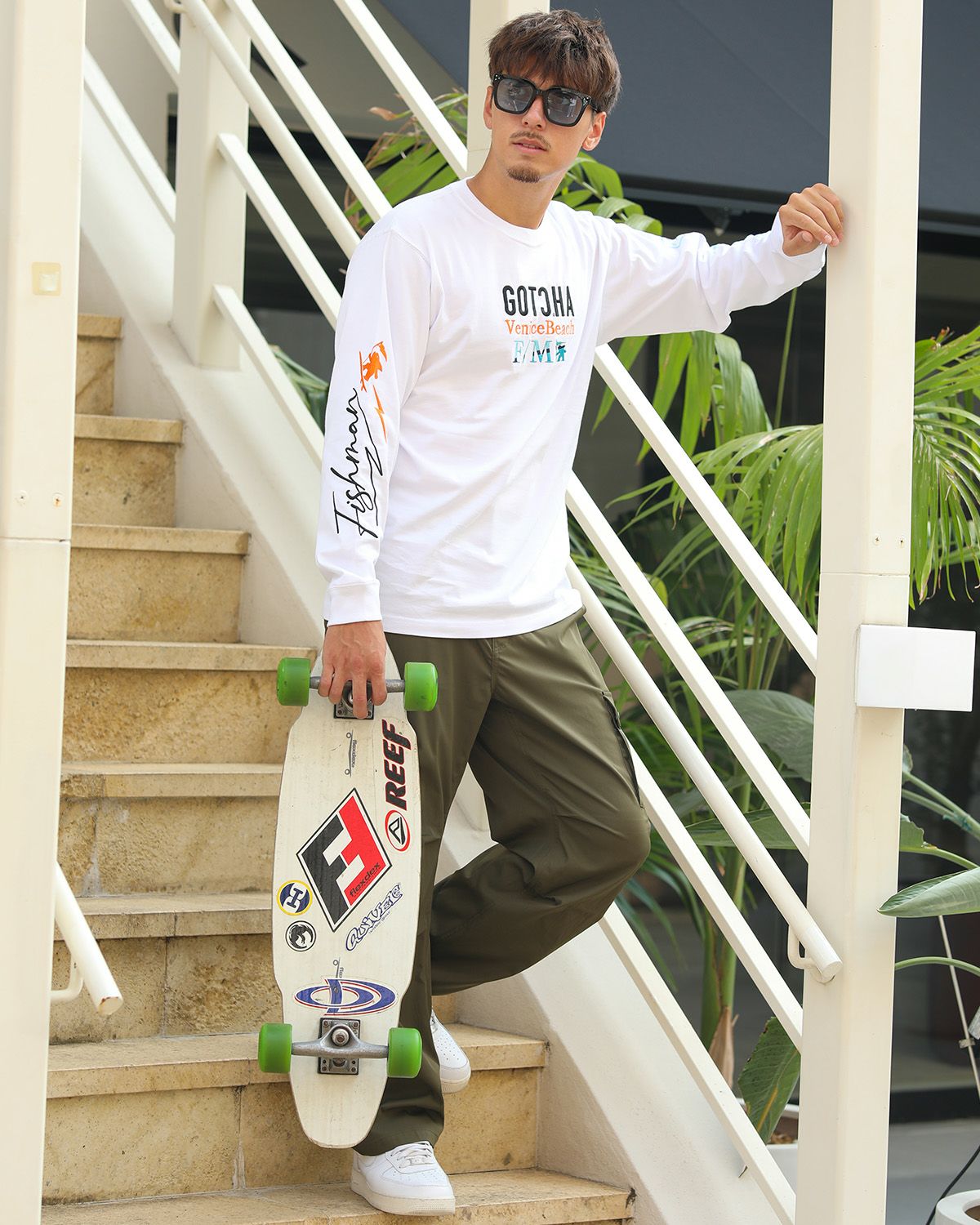 カーキ：180cm/70kg(Lサイズ着用)