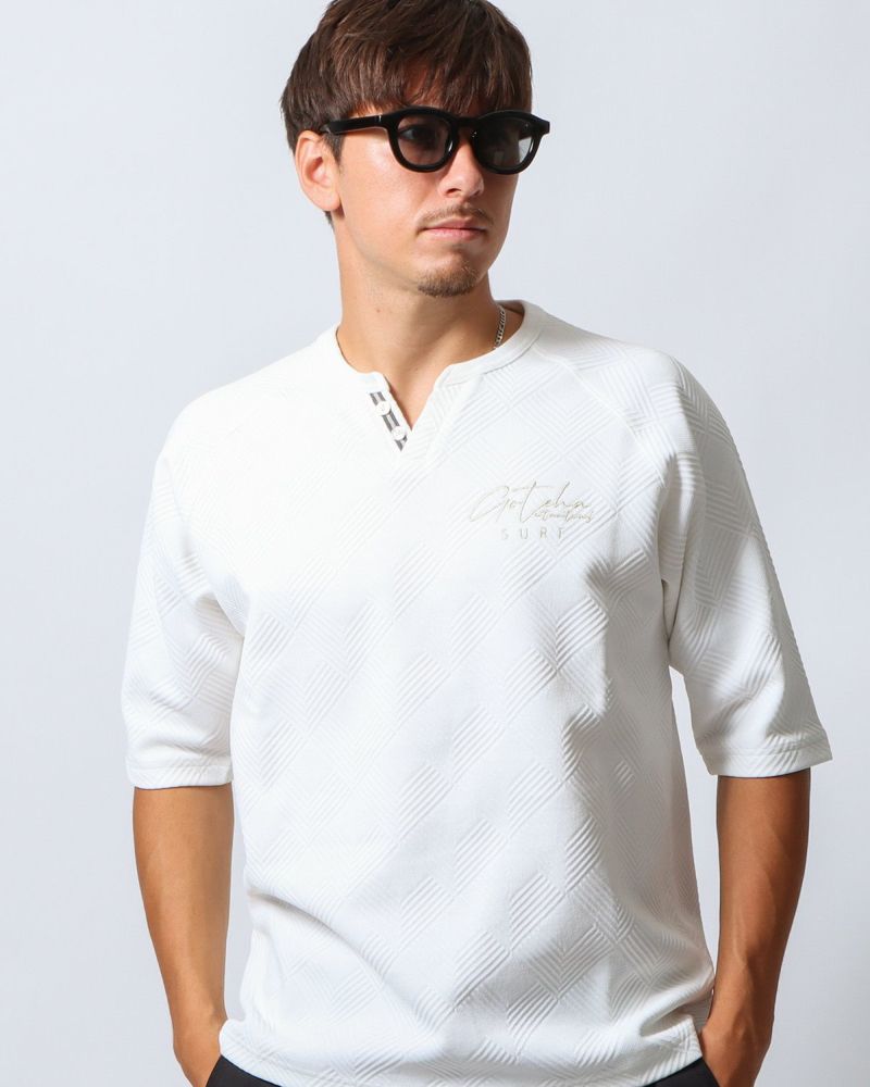 オフホワイト：180cm/70kg(Lサイズ着用)