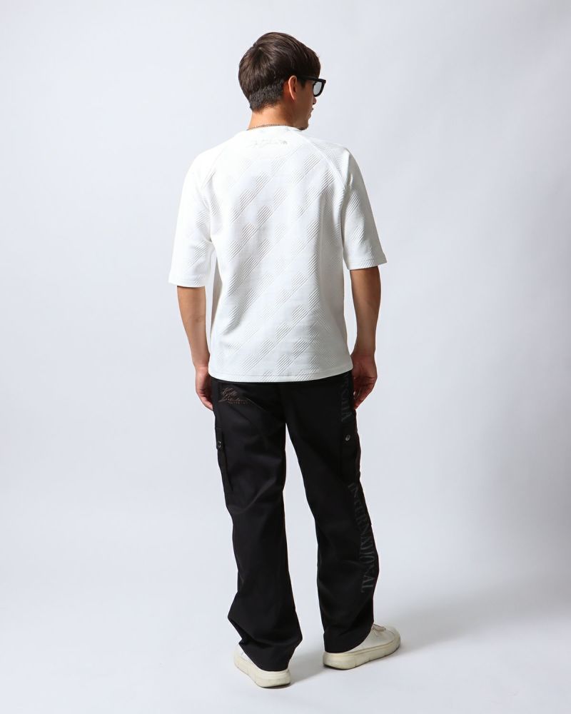 オフホワイト：180cm/70kg(Lサイズ着用)