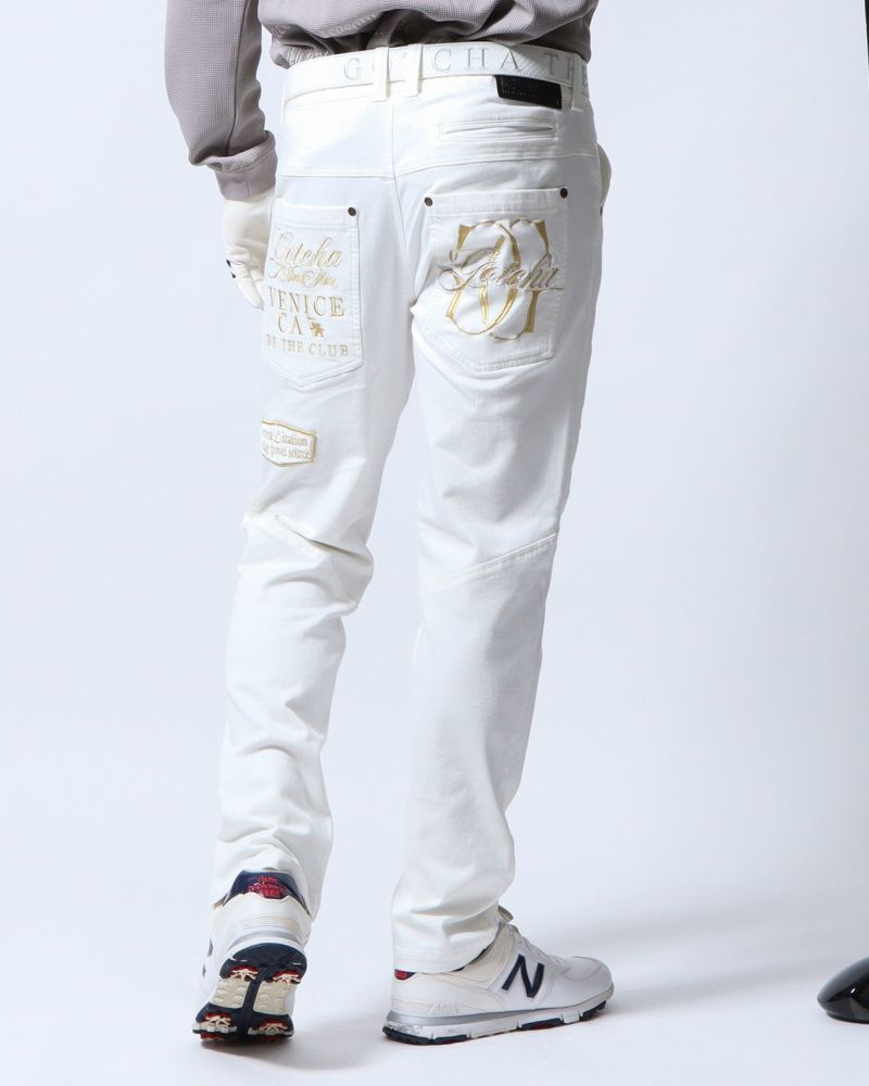 GOTCHA GOLF] ストレッチ ゴールド 刺繍 パンツ | PEET ONLINE STORE