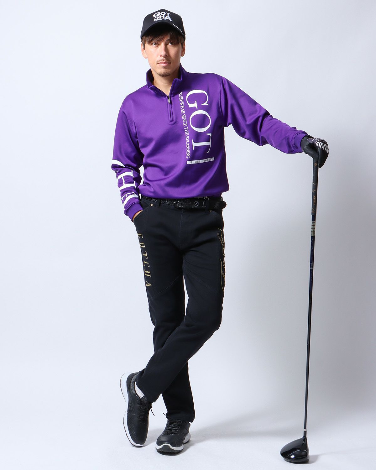 ブラック：180cm/70kg(Lサイズ着用)