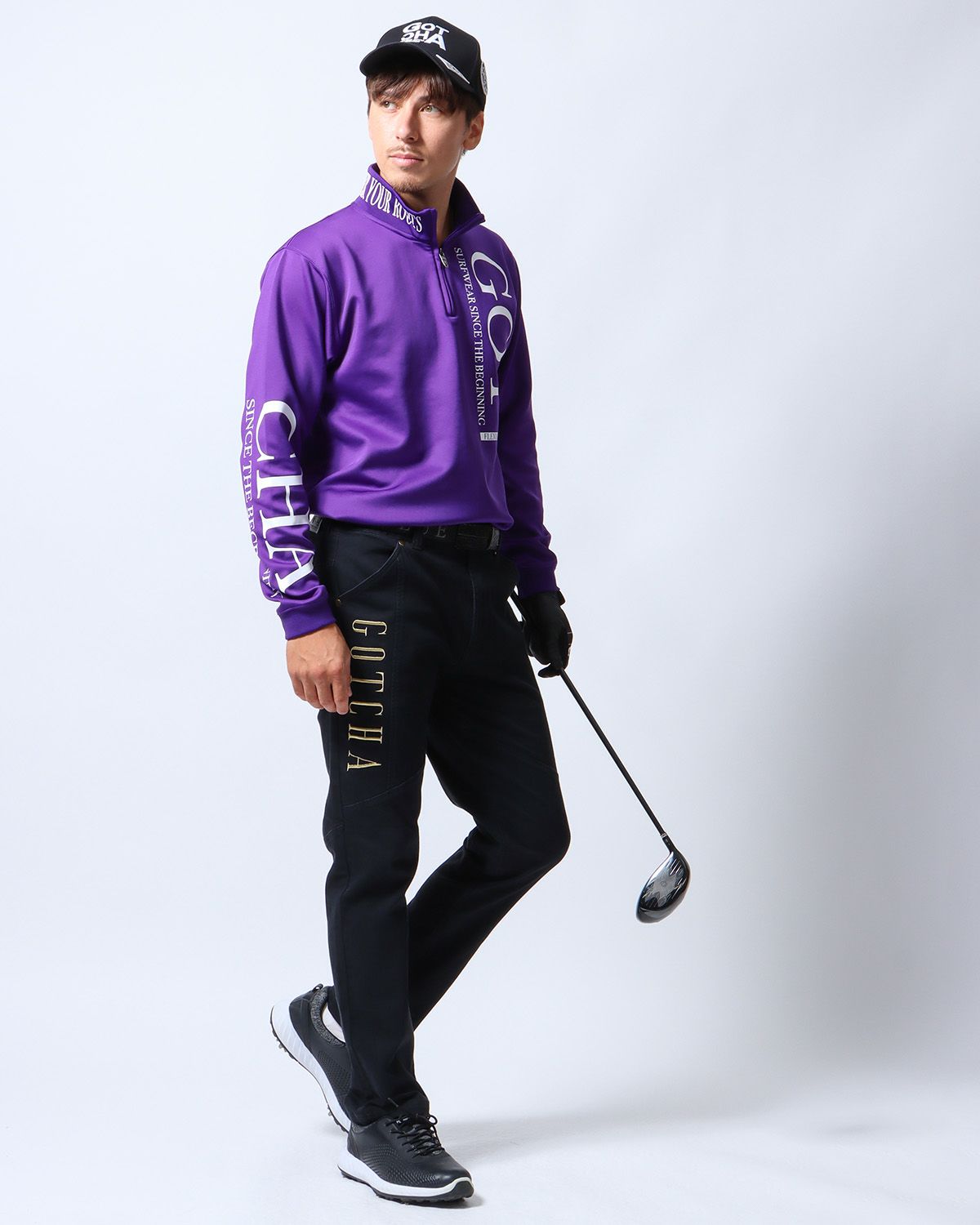 ブラック：180cm/70kg(Lサイズ着用)