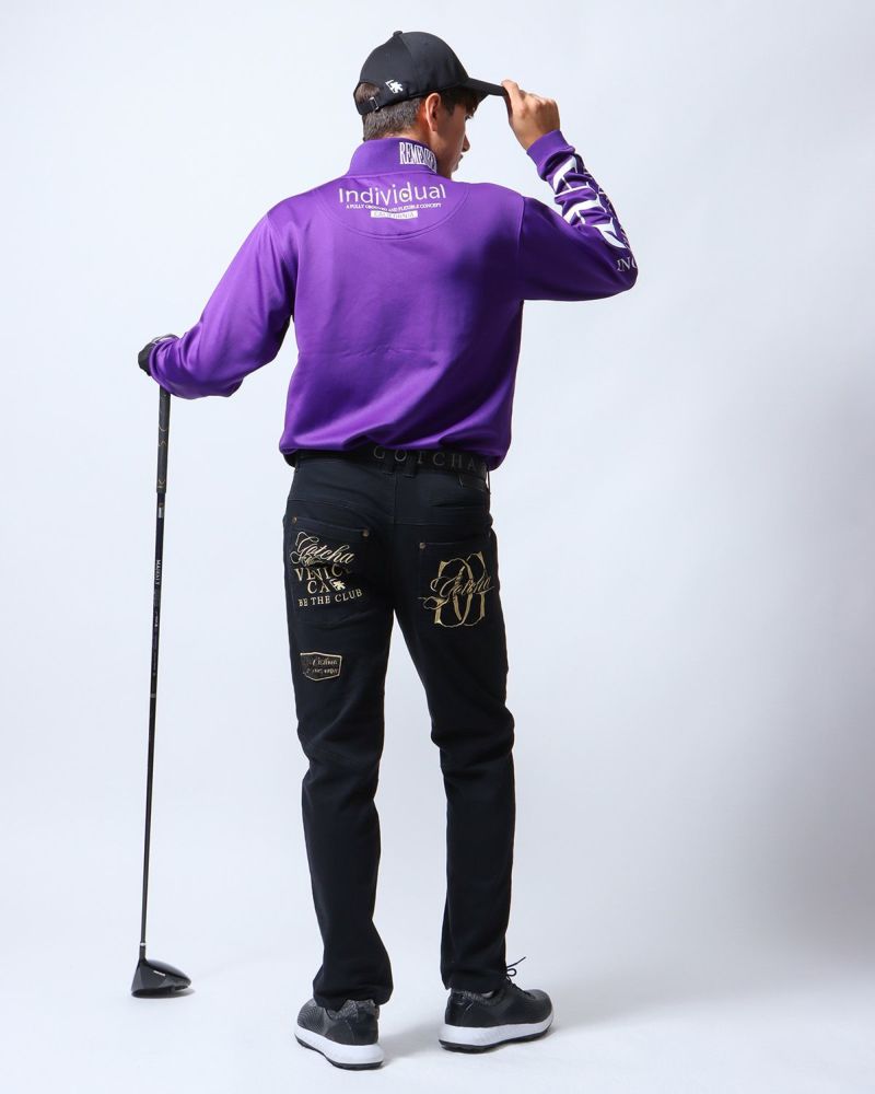 GOTCHA GOLF] ストレッチ ゴールド 刺繍 パンツ | PEET ONLINE STORE