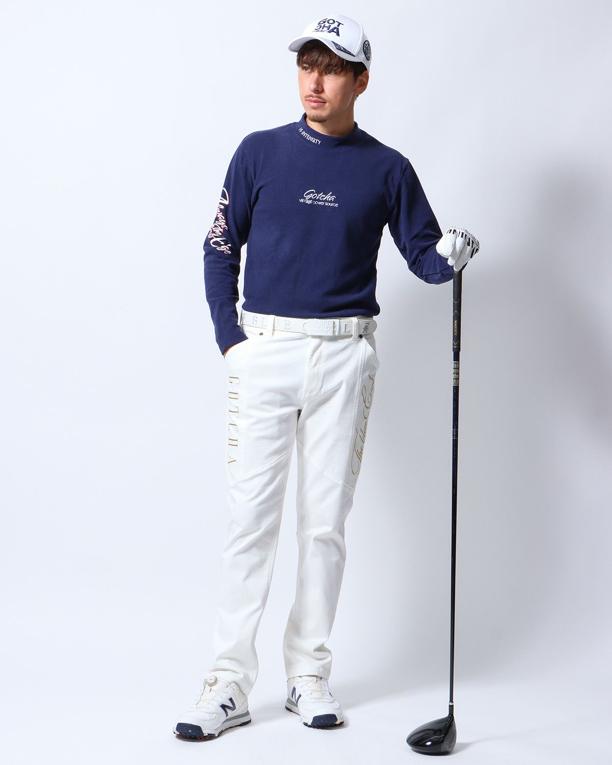 ホワイト：180cm/70kg(Lサイズ着用)