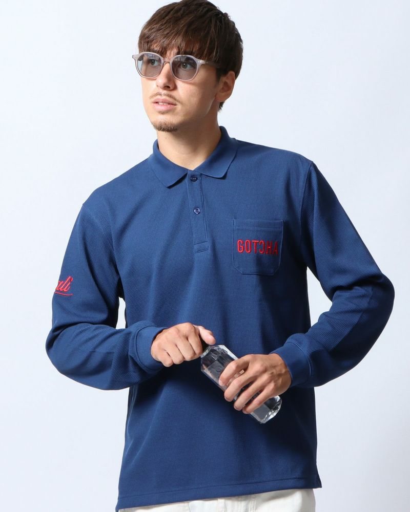 ネイビー：180cm/70kg(Lサイズ着用)