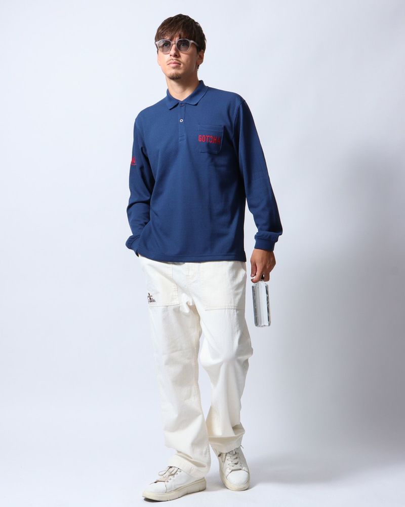 ネイビー：180cm/70kg(Lサイズ着用)