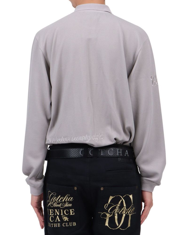 杢グレー：174cm62kg(Lサイズ着用)