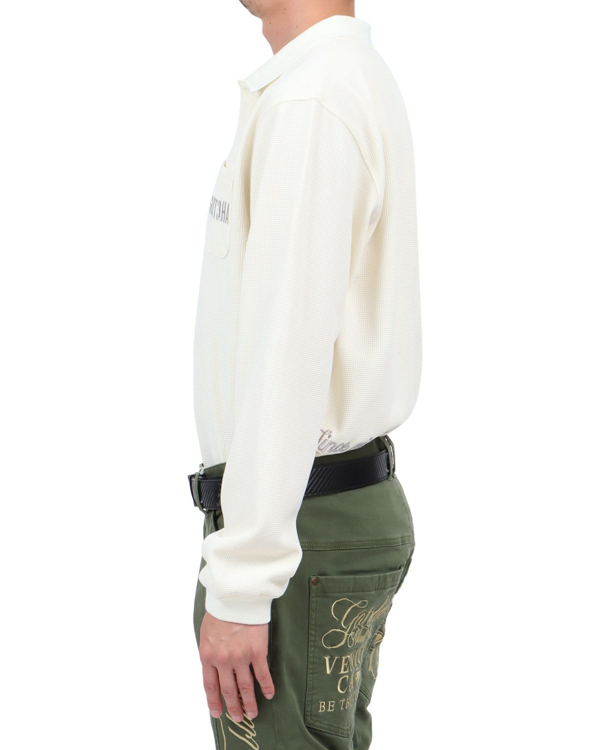 クリーム：174cm62kg(Lサイズ着用)