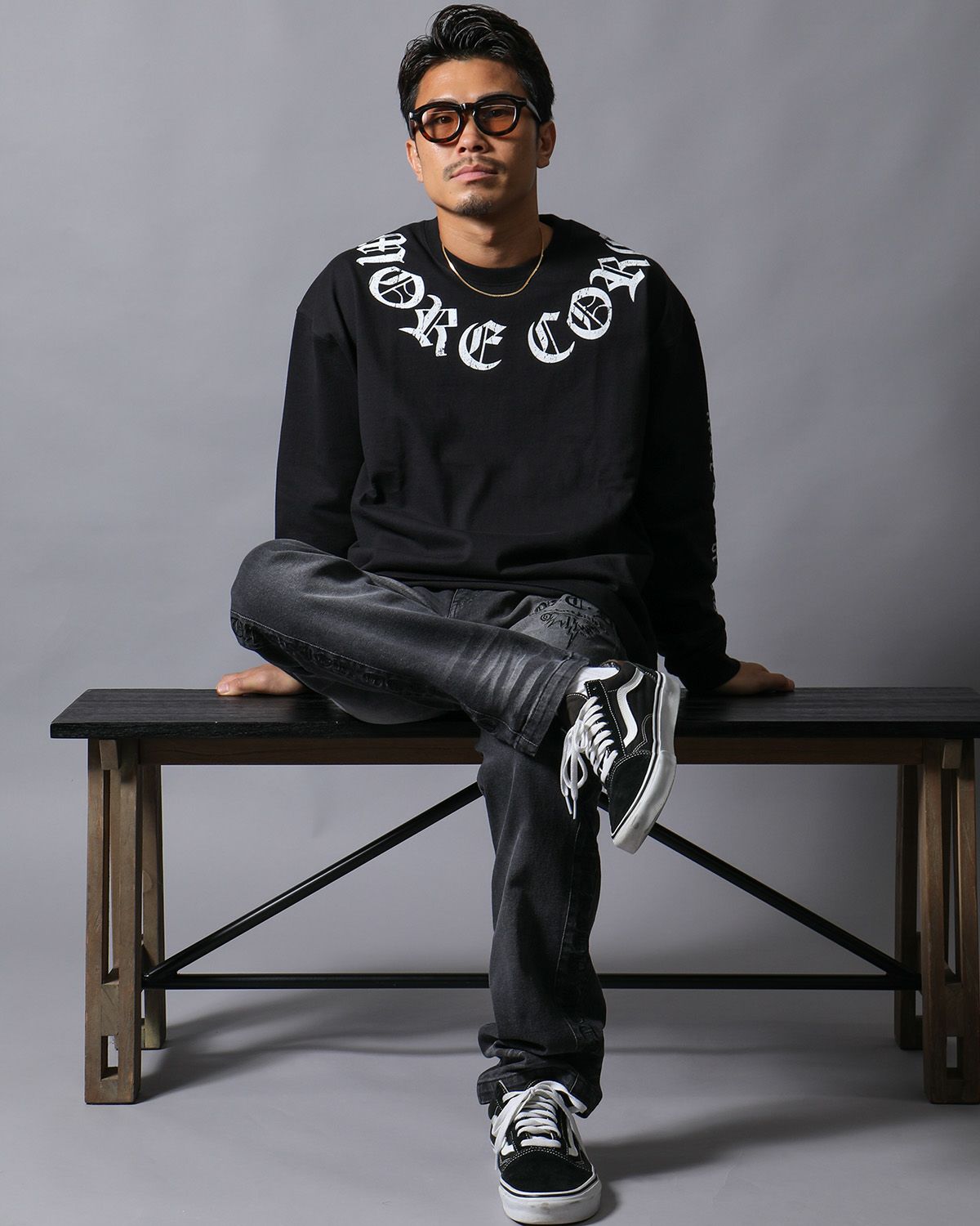 ブラック:165cm(Lサイズ着用)