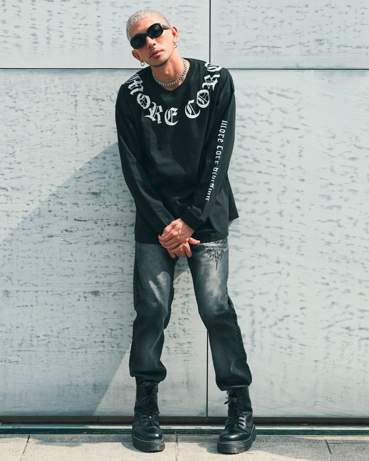 ブラック:183cm(Lサイズ着用)